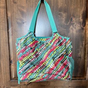 Thirty-one All Pro Tote-Graffiti Dot pattern. large gym or travel bag.